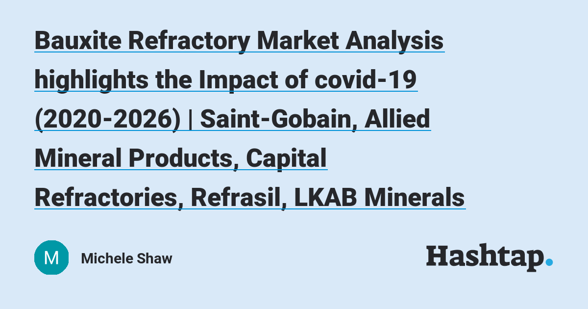 Bauxite Refractory Market Analysis highlights the Impact of covid-19 ...