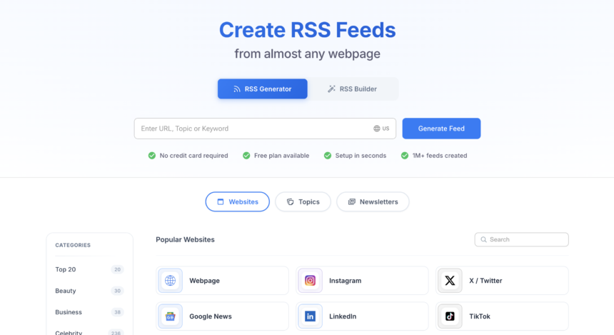 RSS Feed Finder